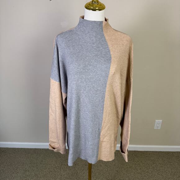 Cara Santana Nine West Colorblock Tunic Sweater US Women's XXL Plus - Picture 2 of 7